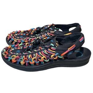 Keen Women's Uneek Classic Two Cord Hiking Outdoor Tie Dye Birch Sandals Size 8